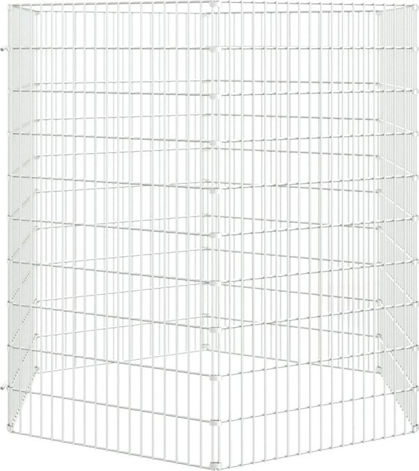 vidaXL 6-panel Κλουβί για Κουνέλι, 54x100 cm, Γαλβανισμένο Σίδερο