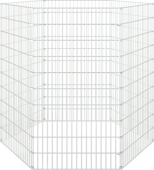 vidaXL 6-panel Κλουβί για Κουνέλι, 54x100 cm, Γαλβανισμένο Σίδερο