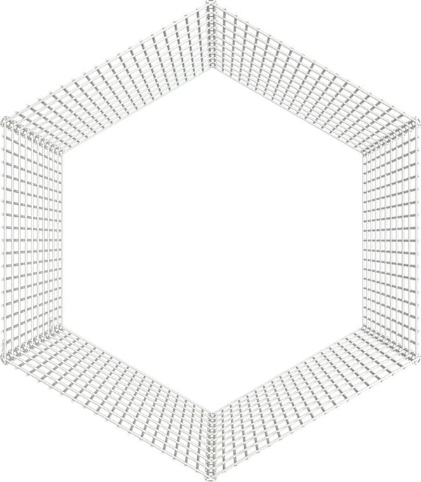 vidaXL 6-panel Κλουβί για Κουνέλι, 54x100 cm, Γαλβανισμένο Σίδερο
