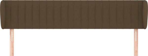 vidaXL Κεφαλάρι τύπου uszak σκούρο καφέ 163x23x78/88 cm ύφασμα