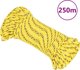 vidaXL Ναυτικό σχοινί, κίτρινο, 4 mm, 250 m, πολυπροπυλένιο