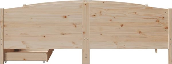 vidaXL Κορμός κρεβατιού χωρίς στρώμα, 200x200 εκ., από συμπαγές πεύκο
