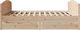 vidaXL Κορμός κρεβατιού χωρίς στρώμα, 200x200 εκ., από συμπαγές πεύκο