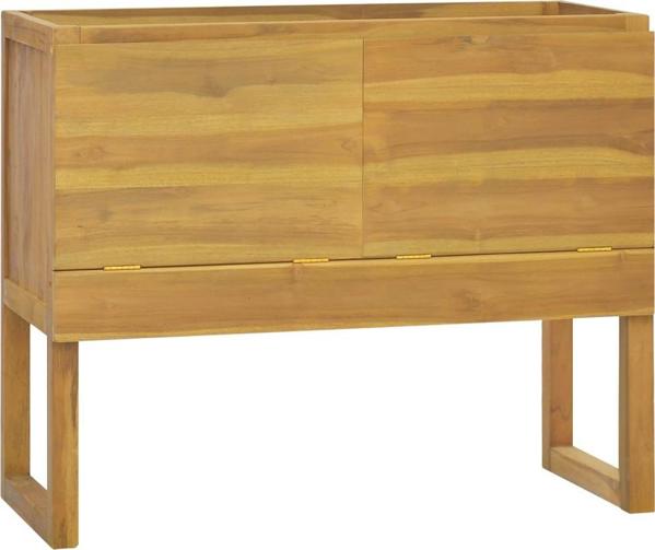 vidaXL Ντουλάπι Μπάνιου, 90x45x75 εκ., Μασίφ Τικ