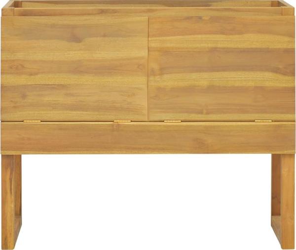vidaXL Ντουλάπι Μπάνιου, 90x45x75 εκ., Μασίφ Τικ
