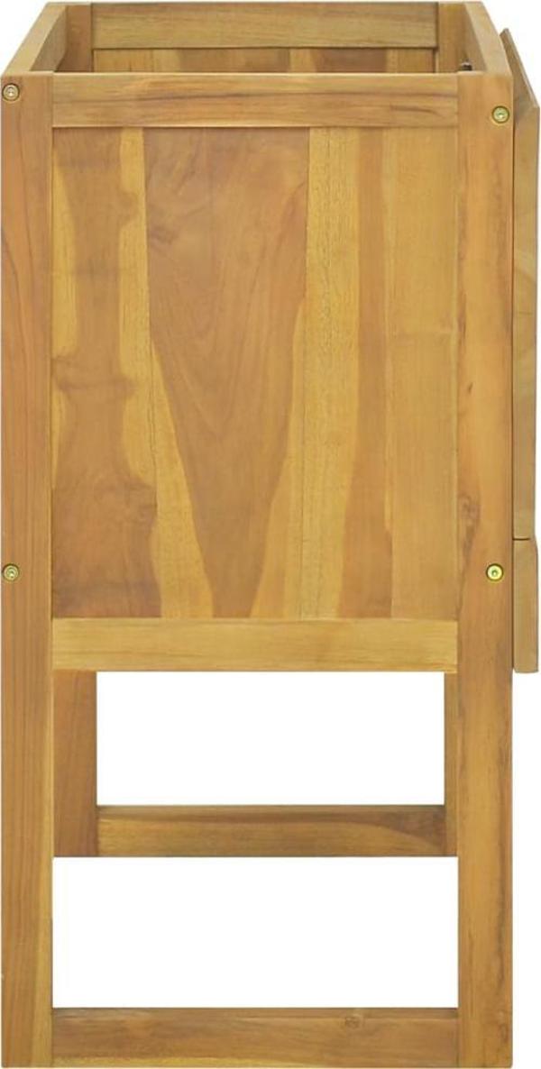 vidaXL Ντουλάπι Μπάνιου, 90x45x75 εκ., Μασίφ Τικ