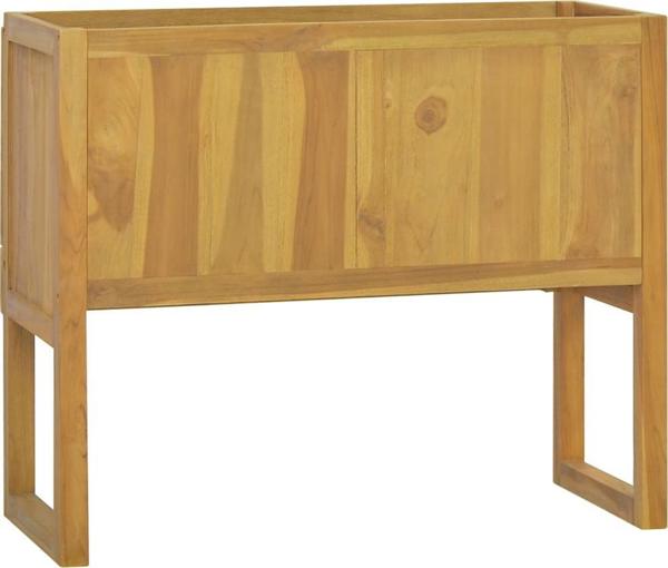 vidaXL Ντουλάπι Μπάνιου, 90x45x75 εκ., Μασίφ Τικ