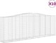 vidaXL Kosze gabionowe, 10 τεμ, 400x50x140/160 εκ, γαλβανισμένο σίδερο