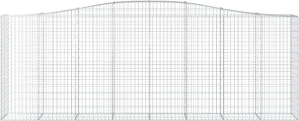 vidaXL Kosze gabionowe, 10 τεμ, 400x50x140/160 εκ, γαλβανισμένο σίδερο