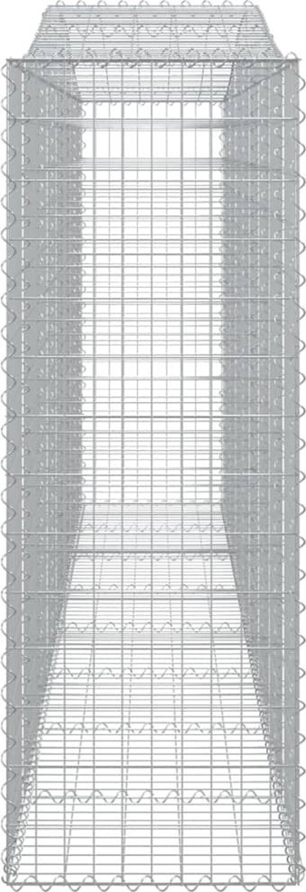 vidaXL Kosze gabionowe, 10 τεμ, 400x50x140/160 εκ, γαλβανισμένο σίδερο