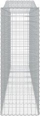 vidaXL Kosze gabionowe, 10 τεμ, 400x50x140/160 εκ, γαλβανισμένο σίδερο