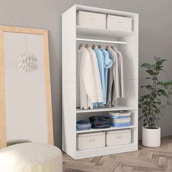 vidaXL Ντουλάπα με Όψη Παλαιωμένου Ξύλου 100x50x200 εκ. από Υλικό Ξυλοειδές