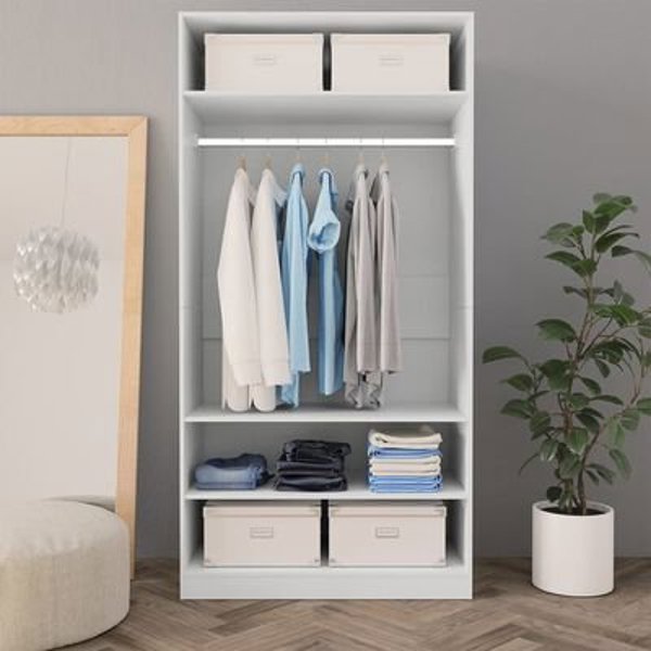 vidaXL Ντουλάπα με Όψη Παλαιωμένου Ξύλου 100x50x200 εκ. από Υλικό Ξυλοειδές