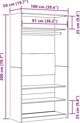 vidaXL Ντουλάπα με Όψη Παλαιωμένου Ξύλου 100x50x200 εκ. από Υλικό Ξυλοειδές