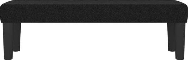 vidaXL Πάγκος, μαύρος, 100x30x30 cm, επενδυμένος με ύφασμα
