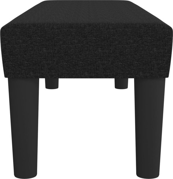 vidaXL Πάγκος, μαύρος, 100x30x30 cm, επενδυμένος με ύφασμα