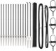 vidaXL Εξάγωνο Περίφραγμα από Χάλυβα, Γκρι, 1,6x25μ