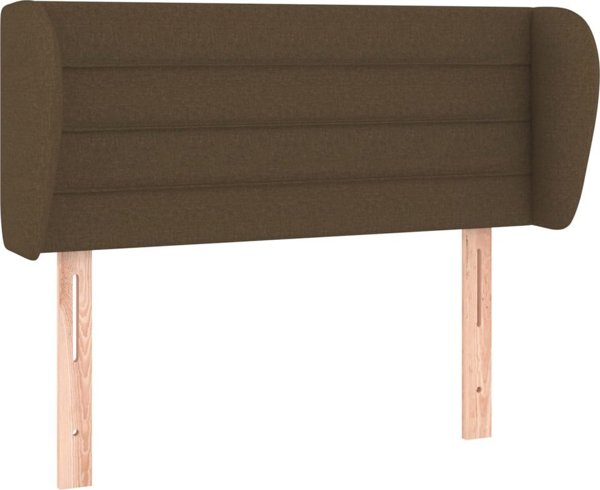 vidaXL Κεφαλάρι αυτιών, σκούρο καφέ, 103x23x78/88 εκ., ύφασμα