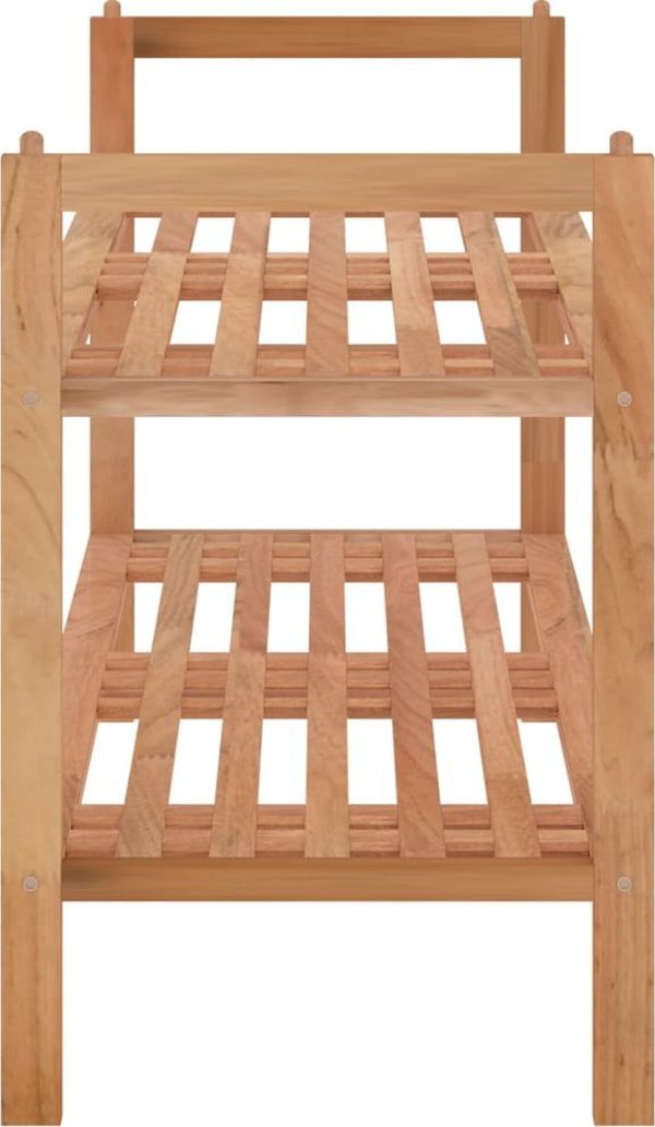 vidaXL Βάση παπουτσιών, 69x27x41 cm, μασίφ καρυδιά