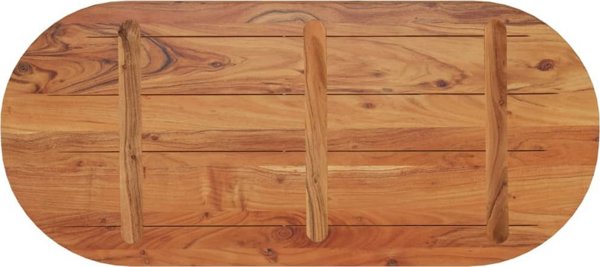 vidaXL Οβάλ επιφάνεια τραπεζιού 90x40x3,8 εκ., από συμπαγές ξύλο ακασίας