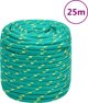 vidaXL Linka zeglarska zielona 16 mm 25 m polipropylen