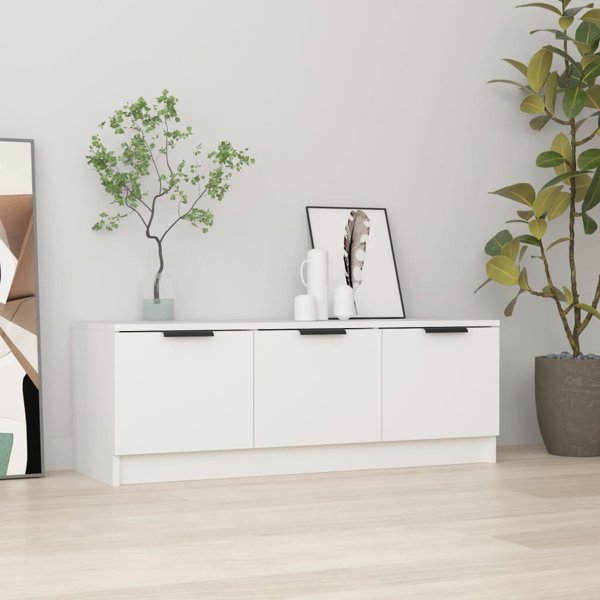 vidaXL Ντουλάπα για Τηλεόραση, λευκή, 102x35x36,5 cm