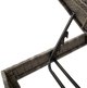 vidaXL Ξαπλώστρα με Μαξιλάρι Γκρι 55x200x44cm από Πολυρατάν
