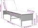 vidaXL Ξαπλώστρα με Μαξιλάρι Γκρι 55x200x44cm από Πολυρατάν