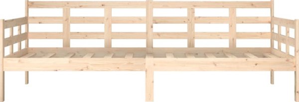 vidaXL Καθημερινό κρεβάτι από μασίφ πεύκο, 90x200 cm