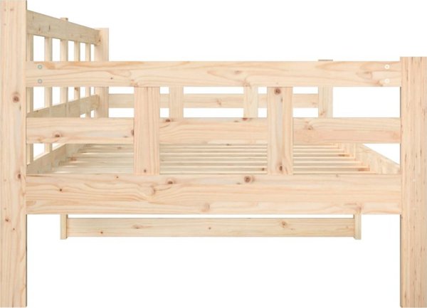 vidaXL Καθημερινό κρεβάτι από μασίφ πεύκο, 90x200 cm