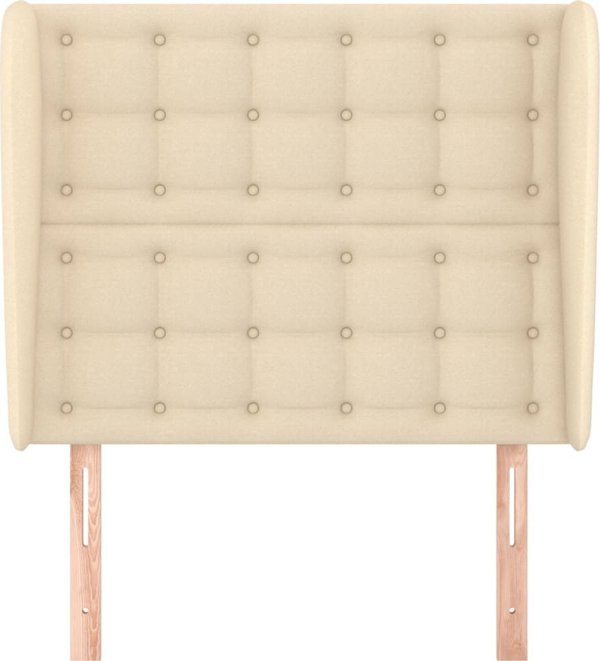 vidaXL Zaglozek uszak, kremovy, 93x23x118/128 cm, tkanina