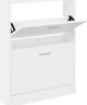 vidaXL Ράφι για Παπούτσια, Λευκό, 59x17x81 εκ., Ξυλώδες Υλικό