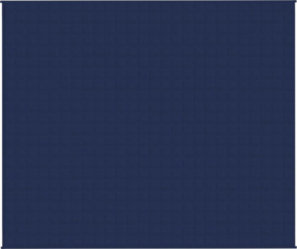 vidaXL Κουβέρτα με βάρος, μπλε, 220x260 εκ., 15 κιλά, υφασμάτινη