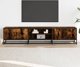 vidaXL Szafka pod telewizor przydymiony dab 180x35x41 cm