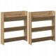 vidaXL Παπουτσοθήκη με ράφι 2 τεμ. δρυς craft oak 85 x 18 x 90 cm