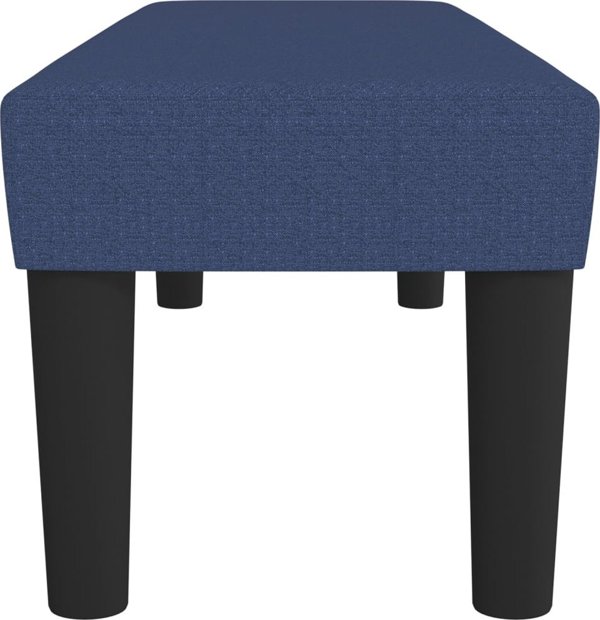vidaXL Lawka, niebieska, 100x30x30 cm, tapicerowana tkanina
