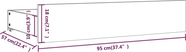 vidaXL Πλαίσιο κρεβατιού με συρτάρια, λευκό, 180x200 cm, Super King