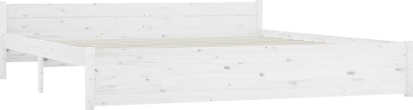 vidaXL Πλαίσιο κρεβατιού με συρτάρια, λευκό, 180x200 cm, Super King