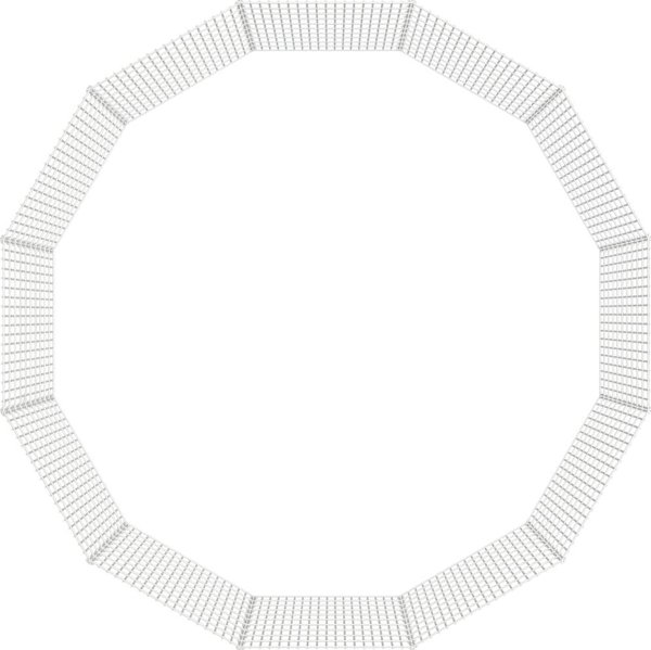 vidaXL 12-πανελ κλούβα για κουνέλι, 54x100 εκ., γαλβανισμένο σίδερο