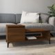 Stolik kawowy vidaXL, brazowy dab 100x50x45 cm, material drewnopochodny