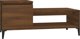 Stolik kawowy vidaXL, brazowy dab 100x50x45 cm, material drewnopochodny