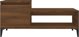 Stolik kawowy vidaXL, brazowy dab 100x50x45 cm, material drewnopochodny