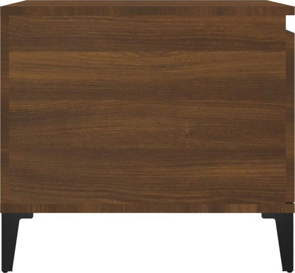 Stolik kawowy vidaXL, brazowy dab 100x50x45 cm, material drewnopochodny