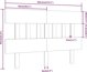 vidaXL Κεφαλάρι Κρεβατιού, Μαύρο, 183,5x3x81 εκ, Μασίφ Πεύκο