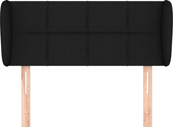 vidaXL Κεφαλάρι uszak, μαύρο, 103x23x78/88 cm, ύφασμα
