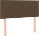 vidaXL Λουξ Κρεβάτι Με Στρώμα, Καφέ, Ύφασμα, 100x200cm