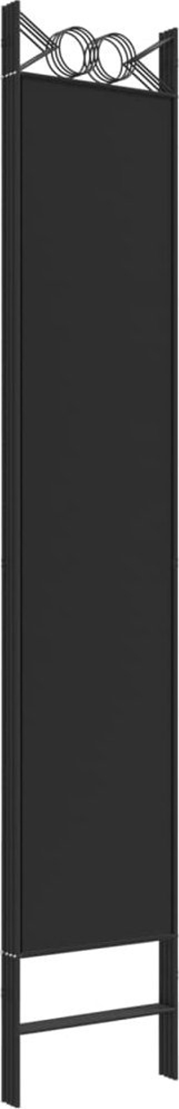 vidaXL vidaXL Parawan 4-panelowy, czarny, 160x220 cm, tkanina