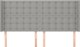 vidaXL Κεφαλάρι uszak, γκρι ανοιχτό, 203x16x118/128 εκ, ύφασμα