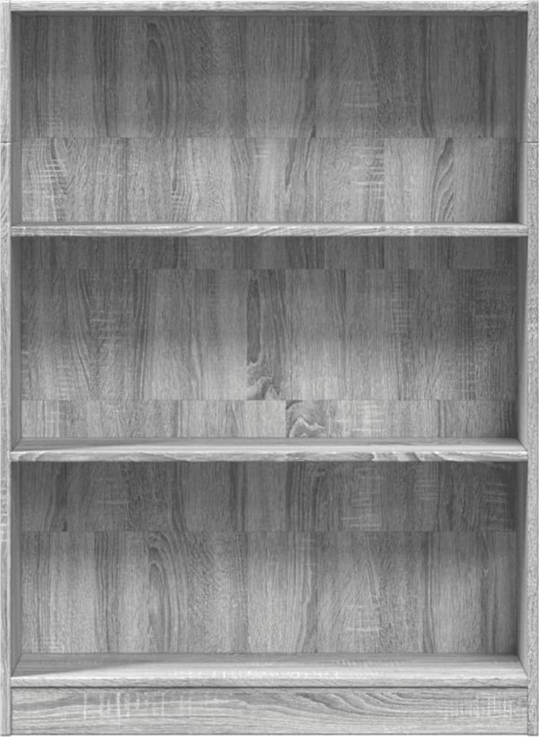 vidaXL Regal szary dab sonoma 80x24x109 cm material drewnopochodny