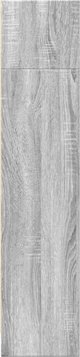 vidaXL Regal szary dab sonoma 80x24x109 cm material drewnopochodny